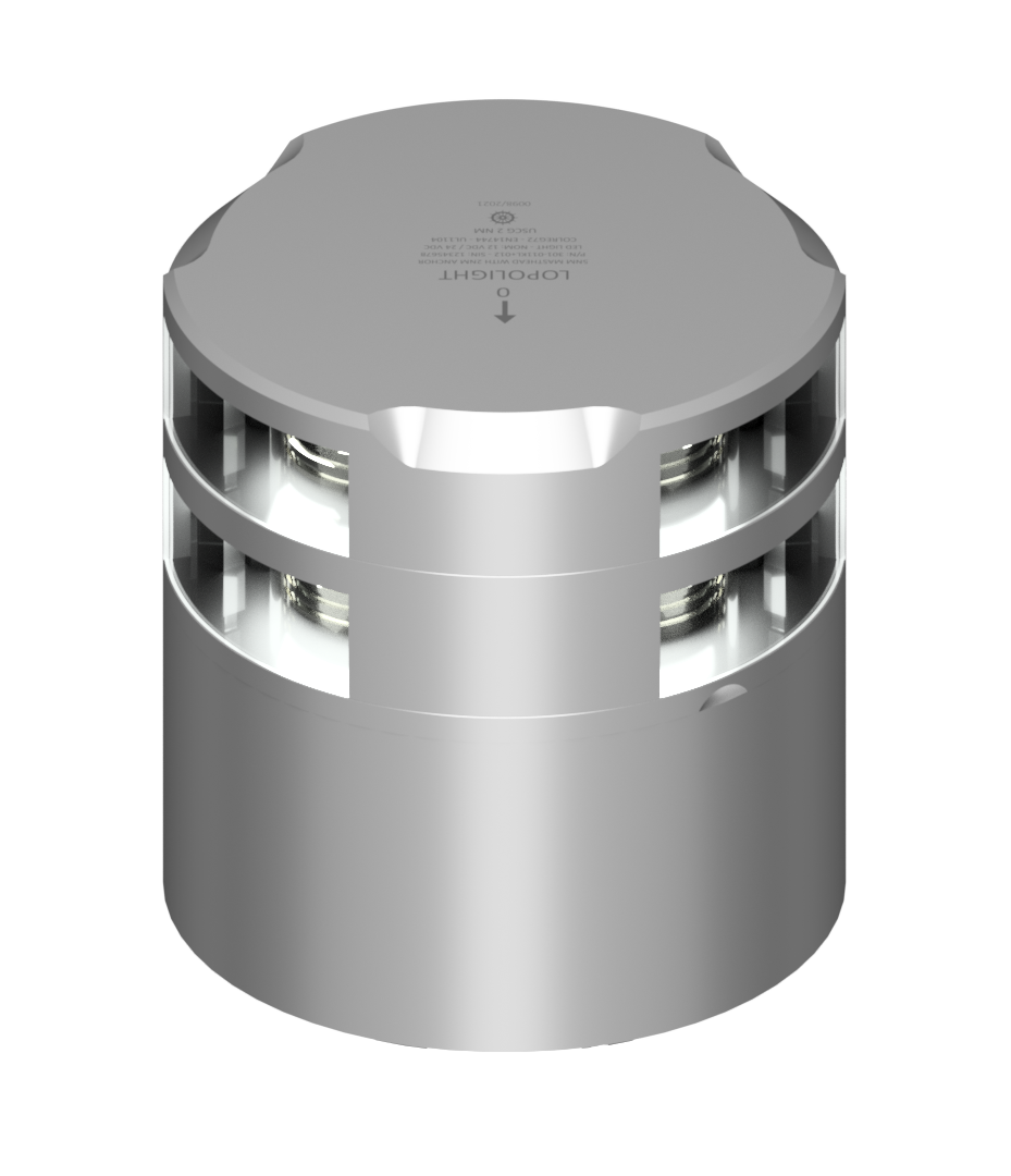 5nm 225° White, Masthead with 2nm Anchor, silver 5nm 225° White, Masthead with 2nm Anchor, silver